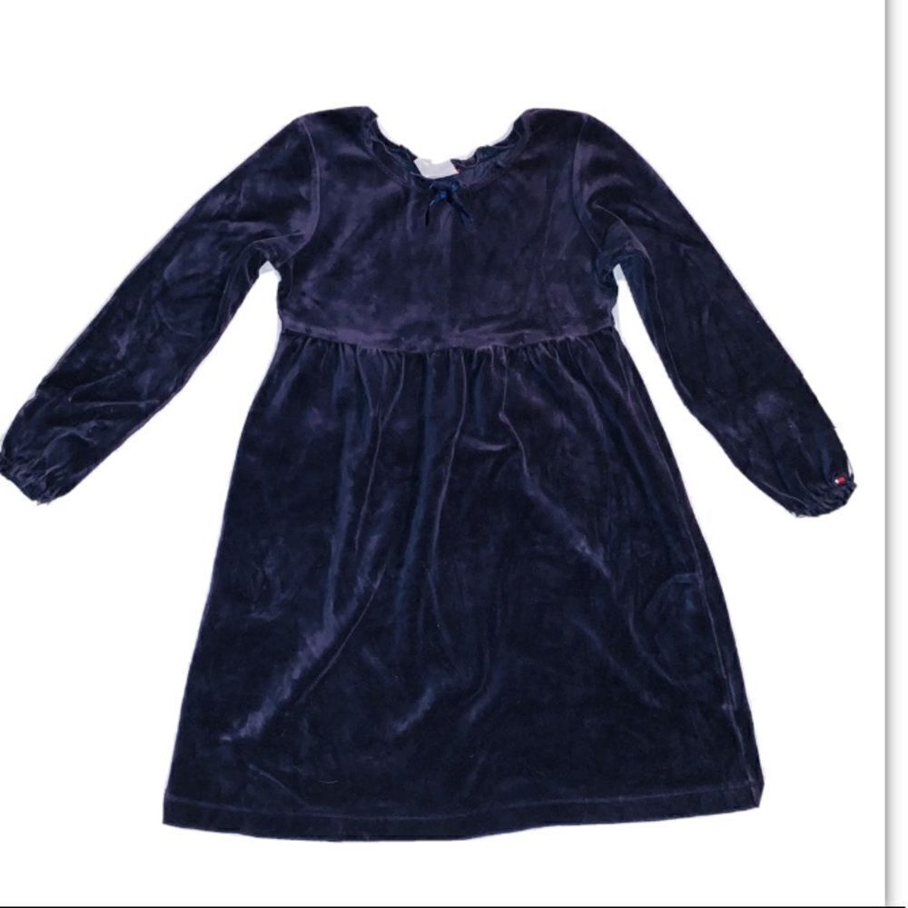 Girls Tommy Hilfiger velour dress size 6